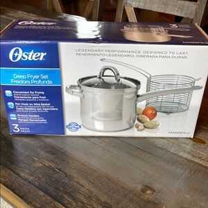 Oster Stainless Steel Deep Fryer 3 Piece Set